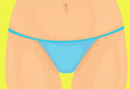 ilustração de região intima ilustra depilação intima